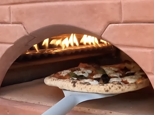 pizzajolly pizzaoven "Originale 70 HYBRIDE" GAS - HOUT gestookt