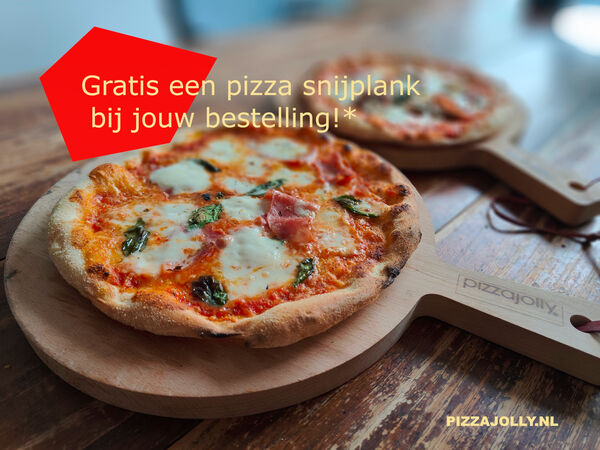 Gratis* pizza snijplank bij bestelling van jouw PIZZAJOLLY pizzaoven!