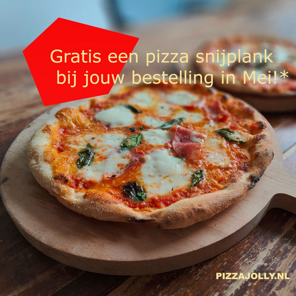 Gratis* pizza snijplank bij bestelling van jouw PIZZAJOLLY pizzaoven in Mei!