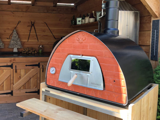 PIZZAJOLLY ITALIAANSE HOUTGESTOOKTE PIZZAOVEN MODEL "Originale 70 - Pizza Party Pizzaoven"