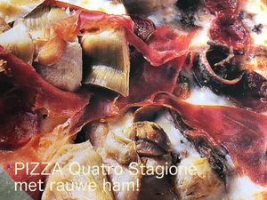 de pizza Quatro Stagione verschillen!