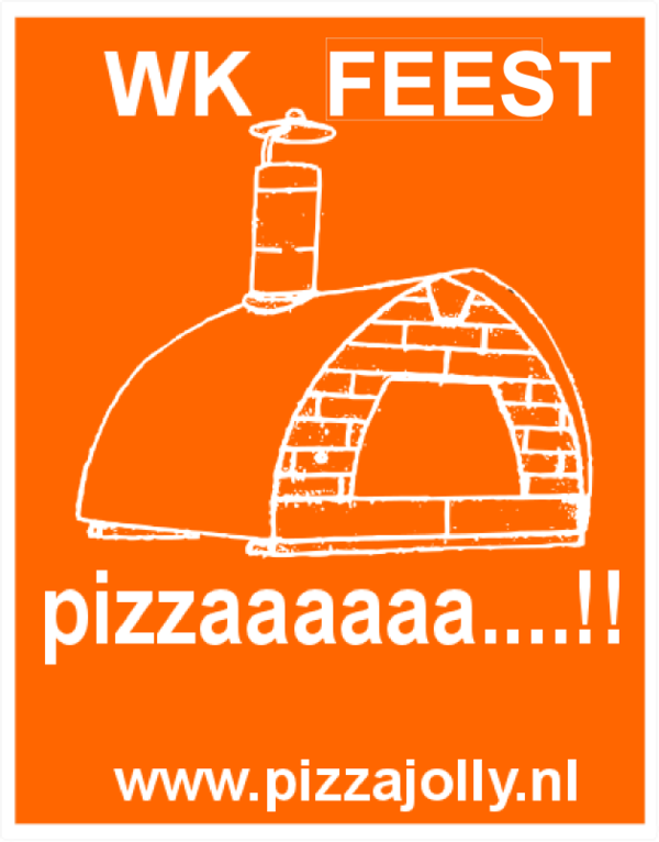 Oranje wk voetbal pizzajolly feest-pizza