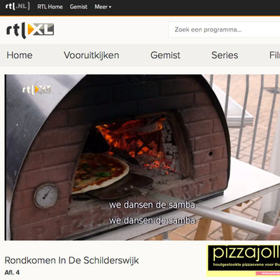 Gezien bij RTL op TV pizza party met de PIZZAJOLLY pizzaoven