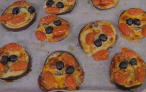 Italiaans voorgerecht - Mini Aubergine pizza uit de PIZZAJOLLY pizzaoven