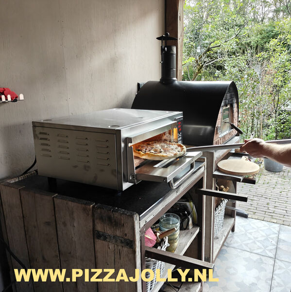 PIZZAJOLLY Pizzaoven "Electrisch Zeer heet 400 graden of meer!"