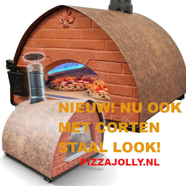 PIZZAJOLLY pizzaovens Nu ook in kortenstaal look te bestellen